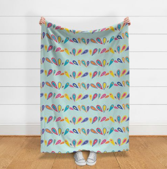 Petal Bloom Throw Blanket